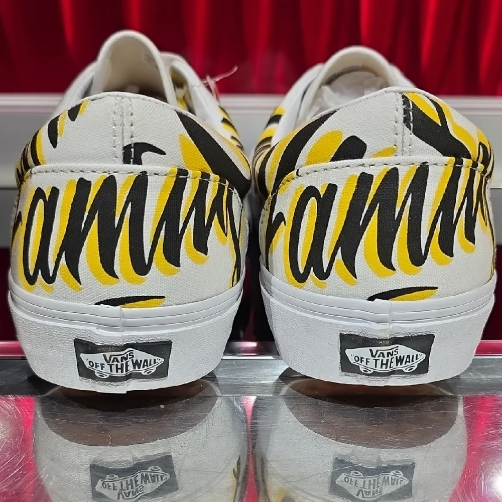 Vans Era Family Graffiti Yellow Black Skate Shoes Men’s 13